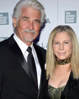 Barbra Streisand with her husband James Brolin